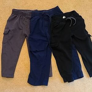 Bundle 3T Pants Blue, Grey and Black 3 Pairs Jumping Beans, Gum Balls, Old Navy